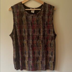 Dressbarn Multicolor Sleeveless Blouse